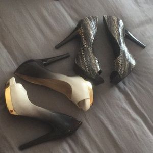 Bundle of Jessica Simpson platform peep toe. Sz 10
